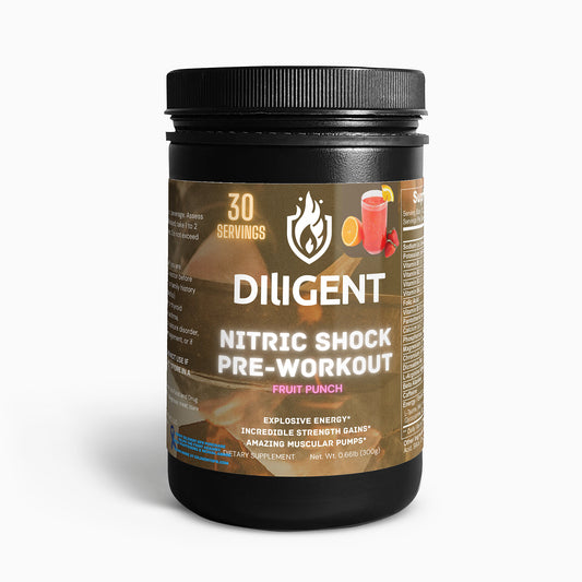 Diligent Ops Nitric Shock Pre-Workout Powder (Fruit Punch)